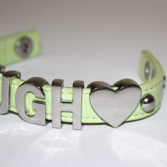 BCBG Tough Love Green and Silver Bracelet - Picture 2 of 3